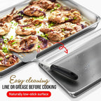 Eatex Aluminum Baking Sheet Set, 2 Pack Cookie Sheet Set, 18” x 13” Steel - Image 4