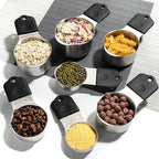 Magnetic Measuring Cups, Stainless Steel Kitchen Aid Cups Measuring set - Image 4