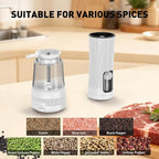 Electric Salt and Pepper Grinder Set, Upgrade 2-Speed Setting, External 5 - Image 7