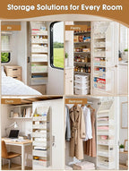 Criusia 2 Pack Over the Door Organizer, 6-Shelf Closet Hanging Storage - Image 8