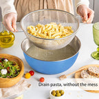 304 Stainless Steel Kitchen Colander Set, 3.5QT Colander - Image 5