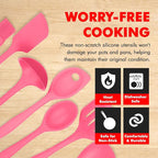 Chef Craft - Premium Silicone Kitchen Tools and Utensils Set, Non-Scratch - Image 3