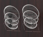 Simple Houseware Cabinet Door/Wall Mount Pot Lid Organizer Rack, Bronze - Image 4