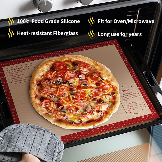 Silicone Baking Mat, Reusable Non-Stick Pastry Mat - Image 2