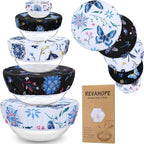 5-Size Reusable Beeswax Bowl Covers by Revahope