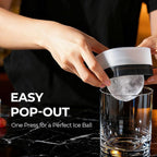 Easy Release Ice Ball Maker Mold, 4 Pack, 2.5 Inch Large Round Ice Cube Mold - Image 6