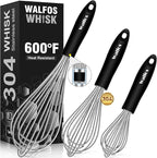 Stainless Steel Wire Whisk Set by Walfos