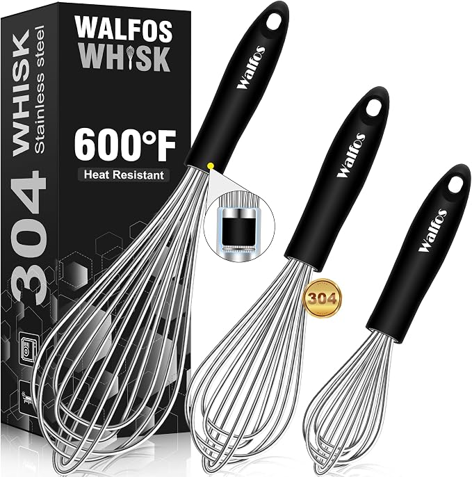 Stainless Steel Wire Whisk Set by Walfos