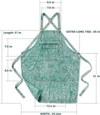 Denim Apron with Pockets for Hair Stylist Gardening Craftsmen Barista Women - Image 7