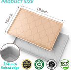 SIKADEER 19" x 19" Under Sink Mat Waterproof, Silicone Mat Kitchen Drawer Shelf - Image 2