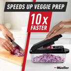 Mueller Pro-Series 10-in-1, 8 Blade Vegetable Chopper, Mandoline Slicer - Image 3
