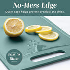 COOK WITH COLOR Non-Slip Cutting Board Set – Kitchen Essentials with Easy Grip - Image 4