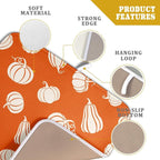 Fall Dish Drying Mat for Kitchen Counter Autumn White Pumpkins Festival - Image 4