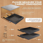 Seinloes 4Pack Expandable Pull Out Cabinet Organizer 21"Deep - Image 4
