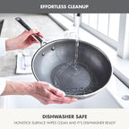 GreenPan Hybrid 11” Nonstick Stainless Steel Wok Pan, APEX Tri-Ply Thermobond - Image 8