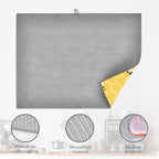Yellow Bees Dish Drying Rack Mats Decor, Honey Honeycombs Dish Pad Drying Mat - Image 4