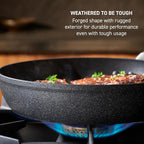 T-fal Stone Force Platinum Non Stick Cookware Set 12 Piece, Oven Broiler Safe - Image 3