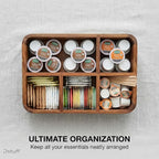 Dstuff Acacia Wood Coffee Station Organizer - Image 9