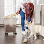 IRIS USA Airtight Dog Food Storage Container, WeatherPro, Removable Wheels - Image 5