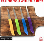 Chef Craft Select Paring Knife Set, 2.5 inch blade 6 inch in length 4 piece set - Image 2