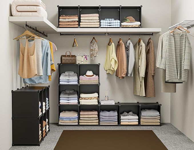 6-Cube Storage Organizer, Closet Organizer Storage Cabinet Shelf Bookcase - Image 5
