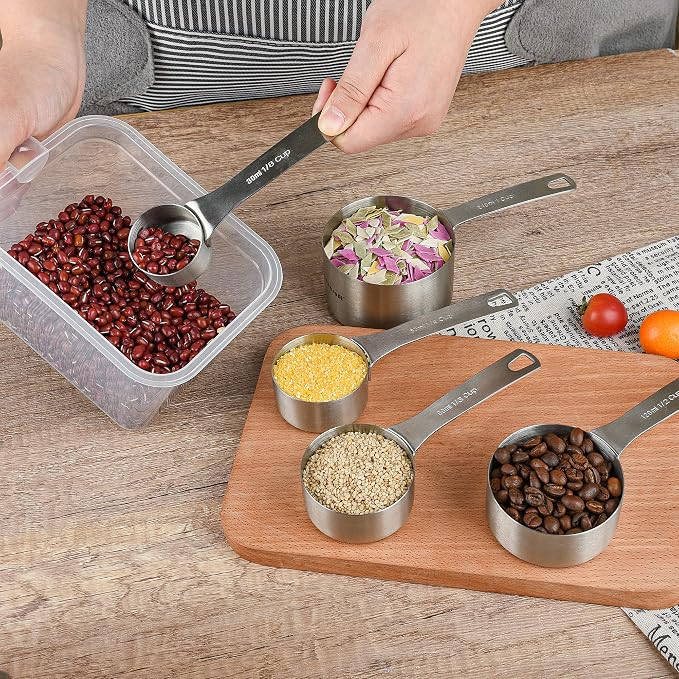 Measuring Cups Set 5, 18/8 Stainless Steel Measuring Cups Set - Image 5