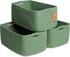 NaturalCozy 13.5”x8.5”x5.5” Rectangle Storage Baskets by NaturalCozy
