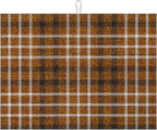 Brown Plaid Dish Drying Mat for Kitchen Counter Microfiber Absorbent Dish by VisittheDuibelproduct