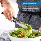 Farberware Stainless Steel Kitchen Tongs 9 Inch Locking Heat Resistant - Image 4
