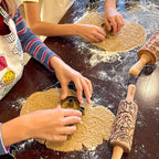 BAMBOO Embossed Rolling Pin for Ceramic. Clay Roller and Ceramic Stamp for - Image 6