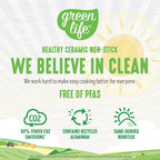 GreenLife Artisan Healthy Ceramic Nonstick, 1QT and 2QT Saucepan Pot Set - Image 3