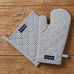 Encasa XO Heat Resistant 100% Cotton Oven Glove & Potholder Set by EncasaXO
