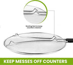 13" Grease Splatter Screen for Cooking | Stainless Steel Oil Splatter Guard and - Image 5