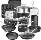 Granitestone 20 Pc Pots and Pans Set Nonstick Kitchen Cookware Set by Granitestone+