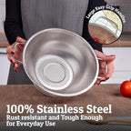 PriorityChef Premium 5Qrt Stainless Steel Colander - Image 5