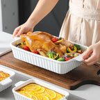 MALACASA Casserole Dishes for Oven, Porcelain Baking Dishes, Ceramic Bakeware - Image 8