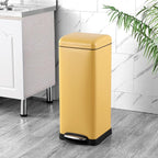 happimess HPM1007K Betty Retro 8-Gallon Step-Open Trash Can, Daffodil Yellow - Image 2