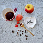 Heart-shaped Coffee Spoon Rest, Mini Coffee Spoon Holder, Coffee Stirrers - Image 2