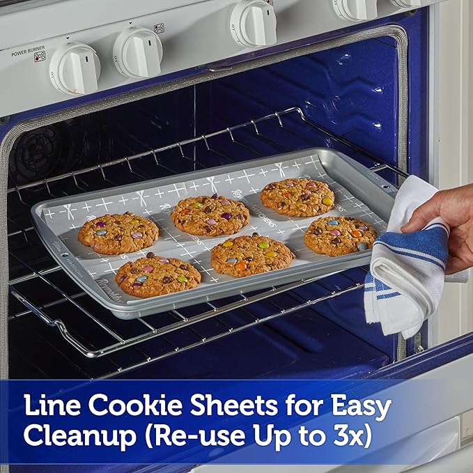 Reynolds Kitchens Cookie Baking Sheets, Pre-Cut Parchment Paper, 100 Sheets - Image 6