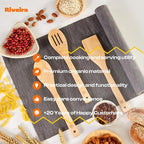 Riveira Maple Wooden Spoons for Cooking Set of 3 – Natural Maple Wooden Cooking - Image 4