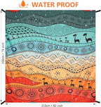 WIWIGO Beach Blanket Waterproof Sandproof Beach Mat 79" X 83"/10'x9'for 2-8 - Image 2