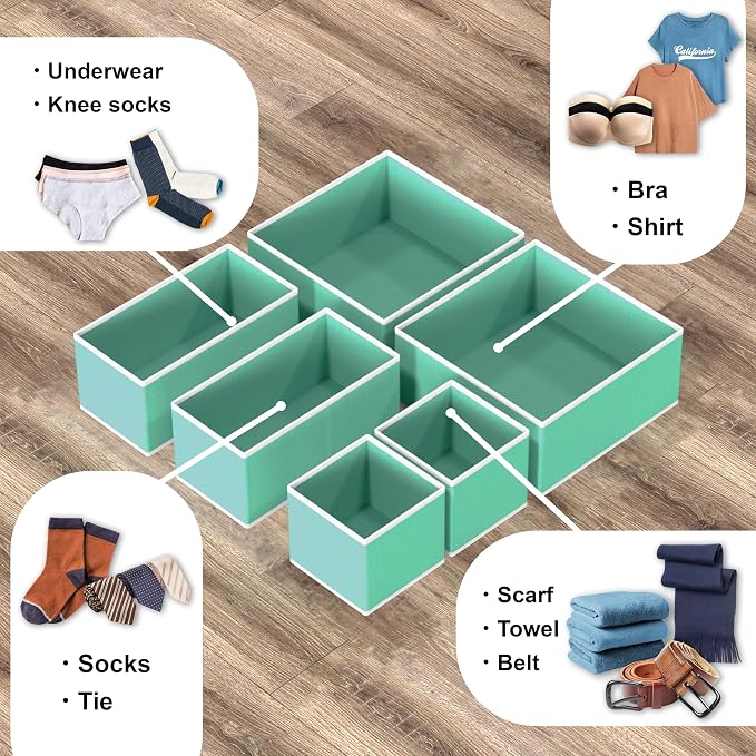 Simple Houseware Foldable Drawer Organizer - Image 4