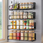 Mystozer 4 Pack Magnetic Spice Rack by Mystozer