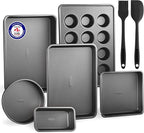 Bakeware Set – 8 Piece – Non-Stick Professional Home Bakeware – Multi Sized by Unknown