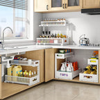 1 Pack 17IN Depth Under Sink Storage Organizer, Large 2-Tier Elegant Mesh Pull - Image 6