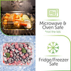 PrepNaturals 8 Pack 36 Oz Glass Meal Prep Containers - Image 5