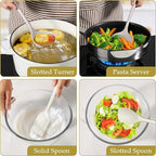 LIANYU 8Pcs Kitchen Utensils Set, Silicone Cooking Utensils Spatula Set - Image 7