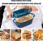 4.6 Quart Dutch Oven for Sourdough Bread Baking, Combo Oval Enameled Cast Iron - Image 7