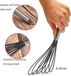 Flat Whisks Stainless Steel, 3 Pack 10''+11''+12'' Set Premium Sturdy-6 - Image 2