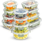 JoyJolt 24pc Borosilicate Glass Storage Containers by JoyJolt